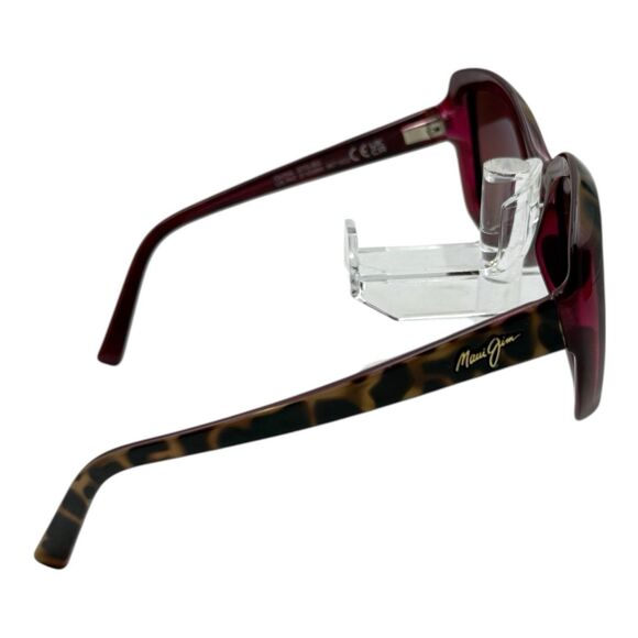 Maui Jim Orchid Sunglasses Peacock Tortoise Gray Lens STG-BG Made in Italy main image 9